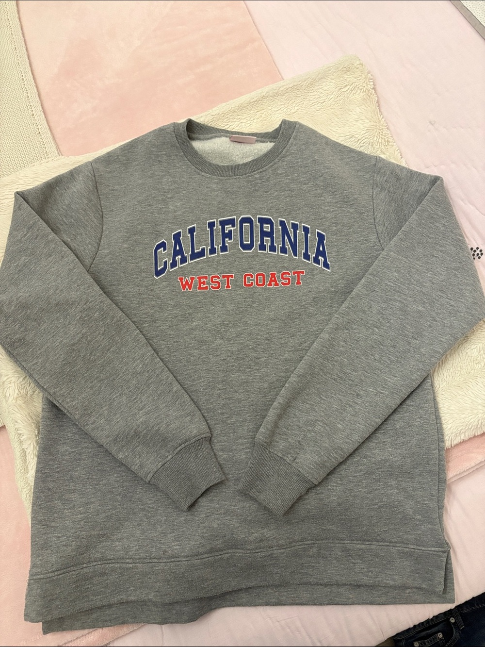 Gray 'California West Coast' Crewneck Sweatshirt